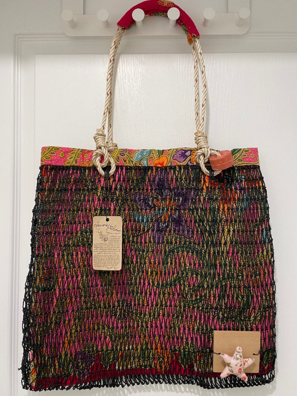 NWT SOUVENIRS FROM THE SEA Tote Bag Made with Upcycled Marine Waste Materials